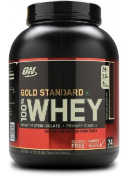 Optimum Nutrition (ON) Gold Standard 100% Whey Protein Powder - 5 lbs, 2.27 kg 